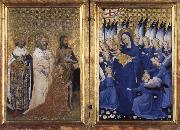 Richard II of England presented to the Virgin and Child by his patron Saint John the Baptist and Saints Edward and Edmund